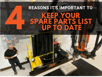 Welding Automation Repairs: 4 Reasons it's important to keep your Spare Parts List up to date